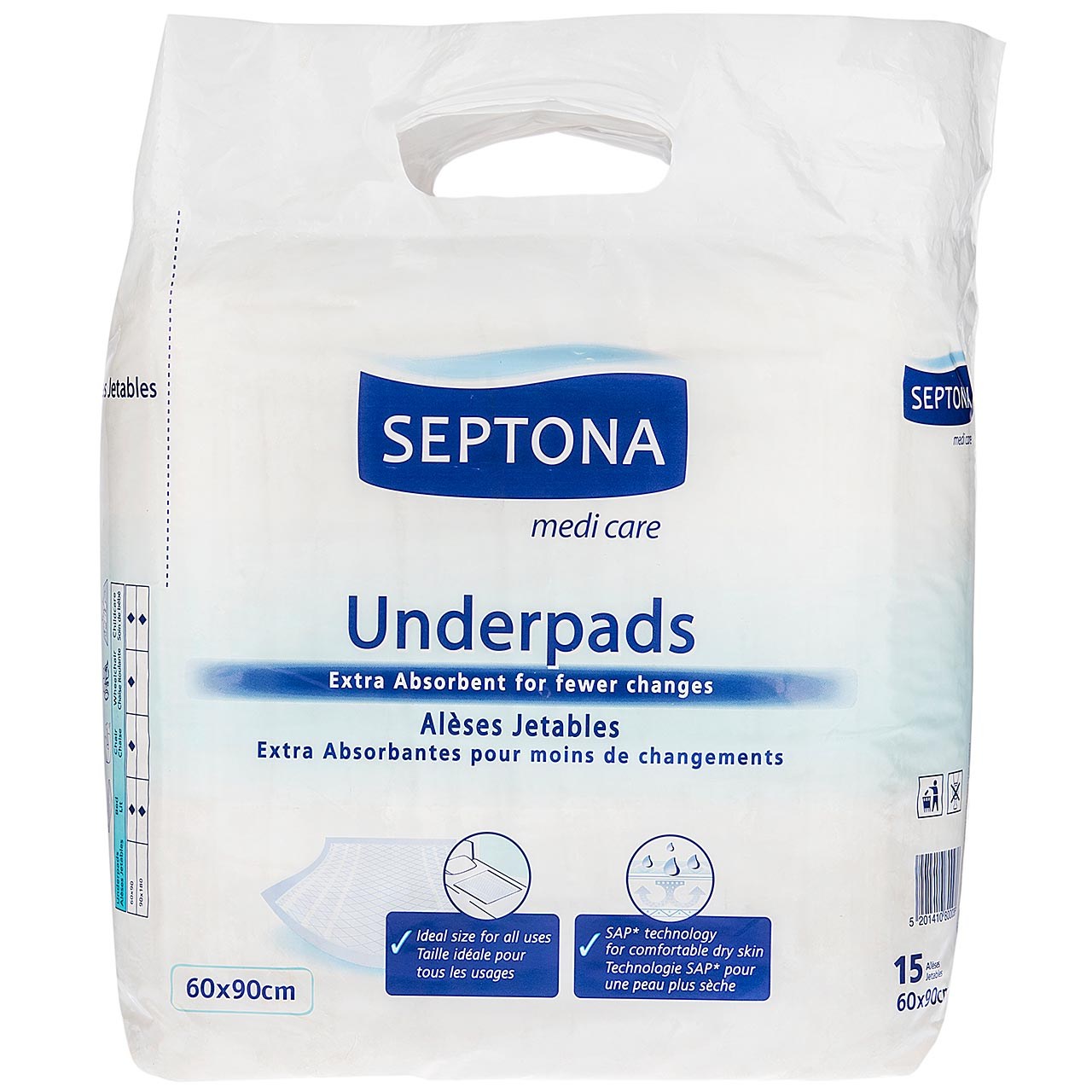 زیر انداز سپتونا مدل Media Care - بسته 15 عددی زیر انداز سپتونا مدل Media Care - بسته 15 عددی