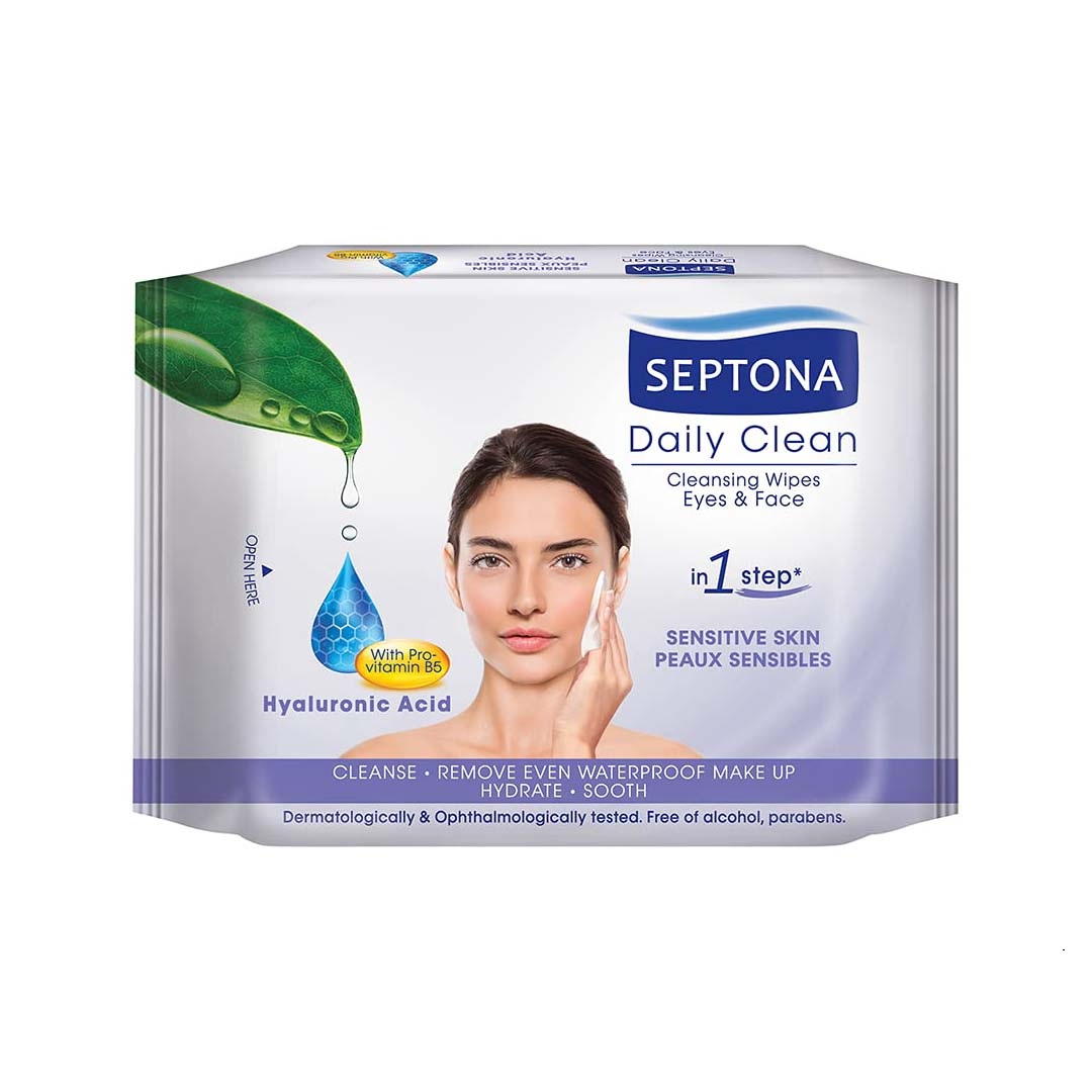 دستمال مرطوب سپتونا مدل Hyaluronic Acid بسته 20 عددی دستمال مرطوب سپتونا مدل Hyaluronic Acid بسته 20 عددی